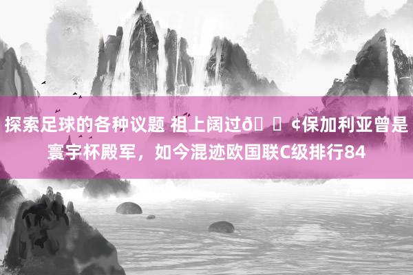 探索足球的各种议题 祖上阔过😢保加利亚曾是寰宇杯殿军，如今混迹欧国联C级排行84