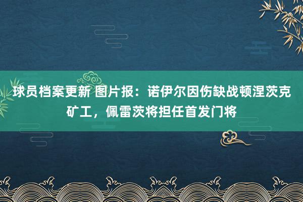 球员档案更新 图片报：诺伊尔因伤缺战顿涅茨克矿工，佩雷茨将担任首发门将